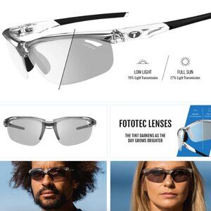 VELOCE Crystal Clear Fototec Transition Men's Golf Sunglasess